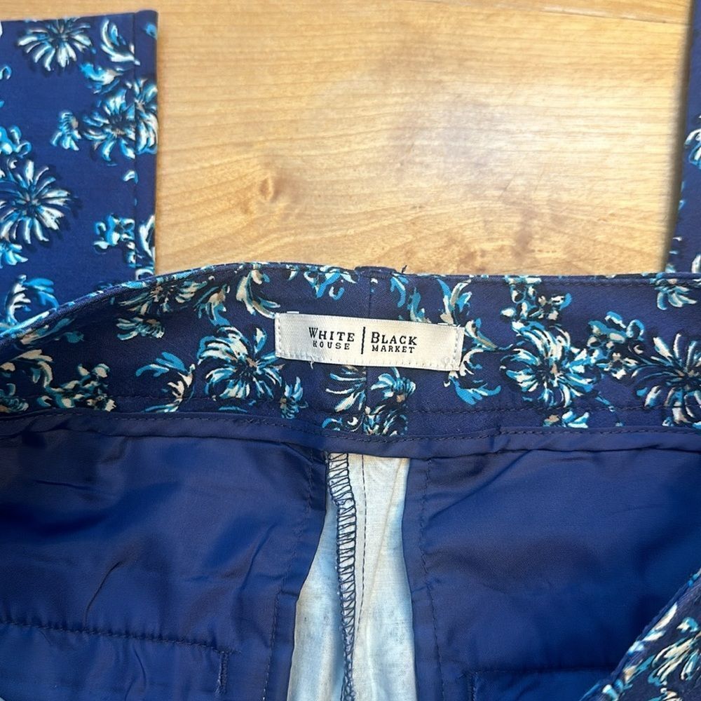 White House black market floral slim ankle - Picture 5 of 7